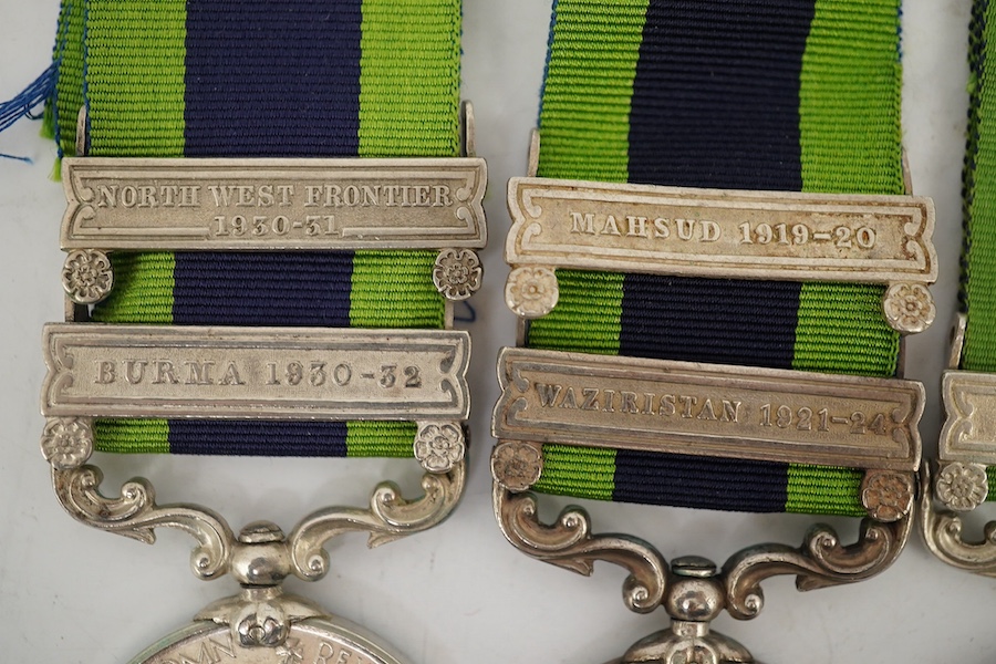 Five George V India General Service Medals